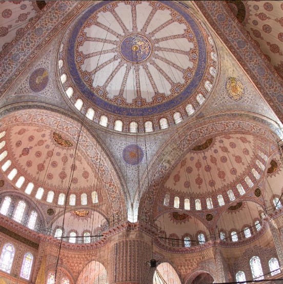 blue mosque decorations
