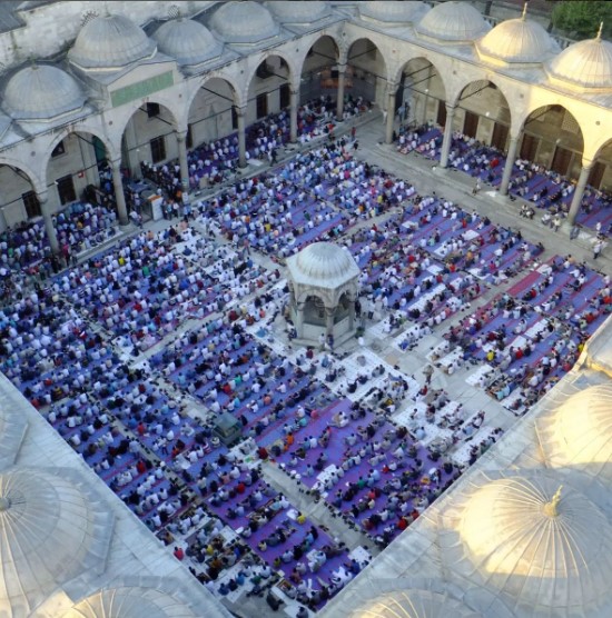 blue mosque jummah