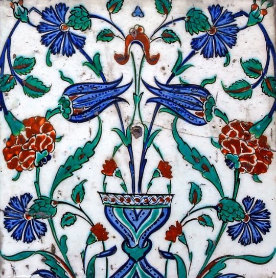 blue mosque ornaments