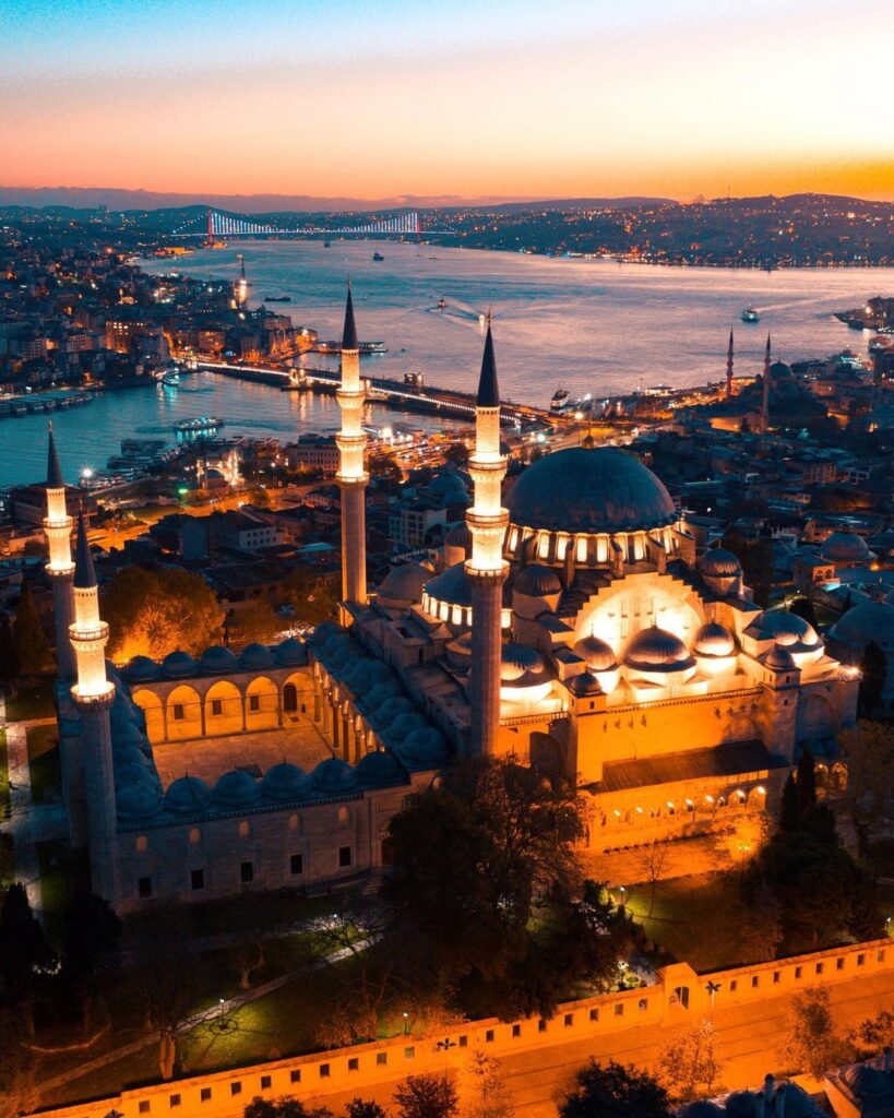 suleymaniye mosque nightview