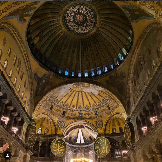 hagia sophia interior dome