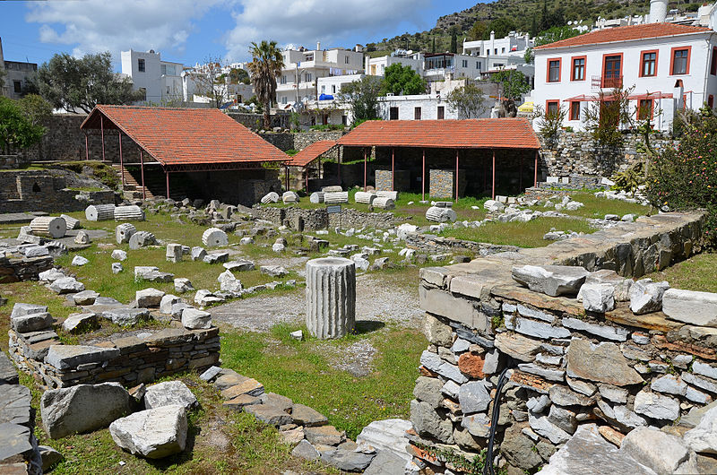 The ruins of the Halicarnassus