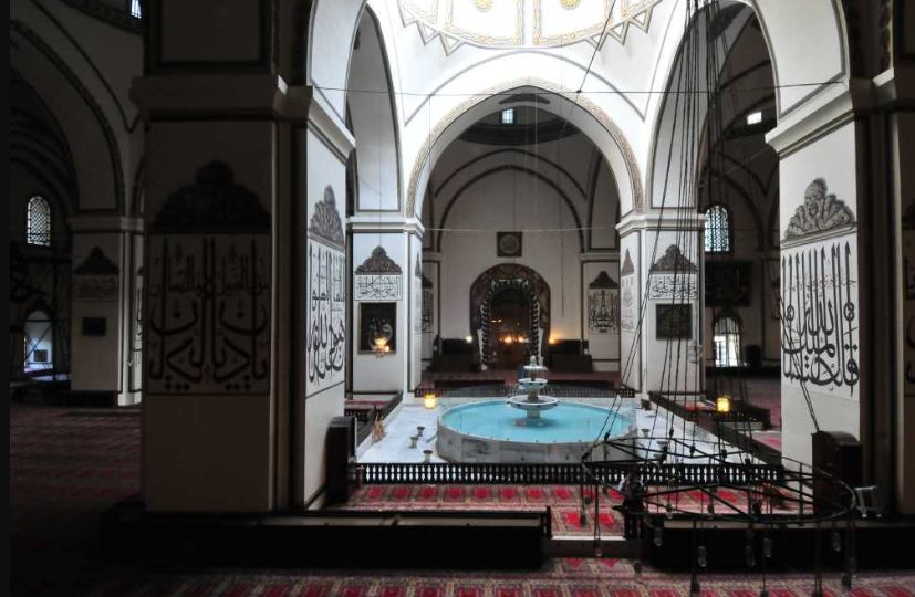 bursa grand mosque interior 5
