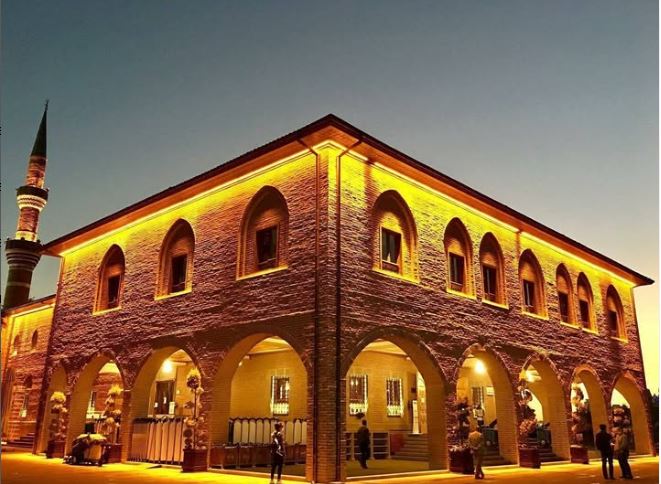Haci Bayram Mosque night view